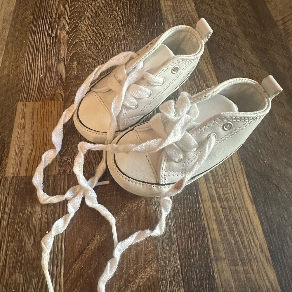 Classic White Kids Sneakers